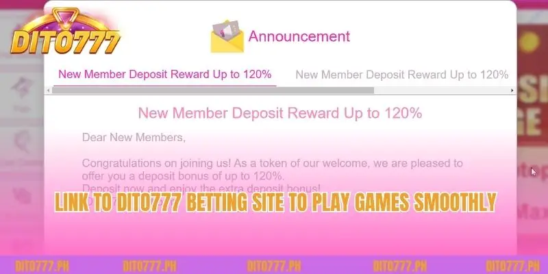 Link to Dito777 betting site to play games smoothly 