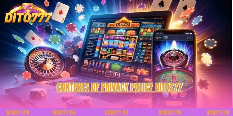 Contents of Privacy Policy Dito777