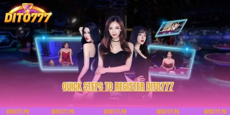 Quick steps to Register Dito777 